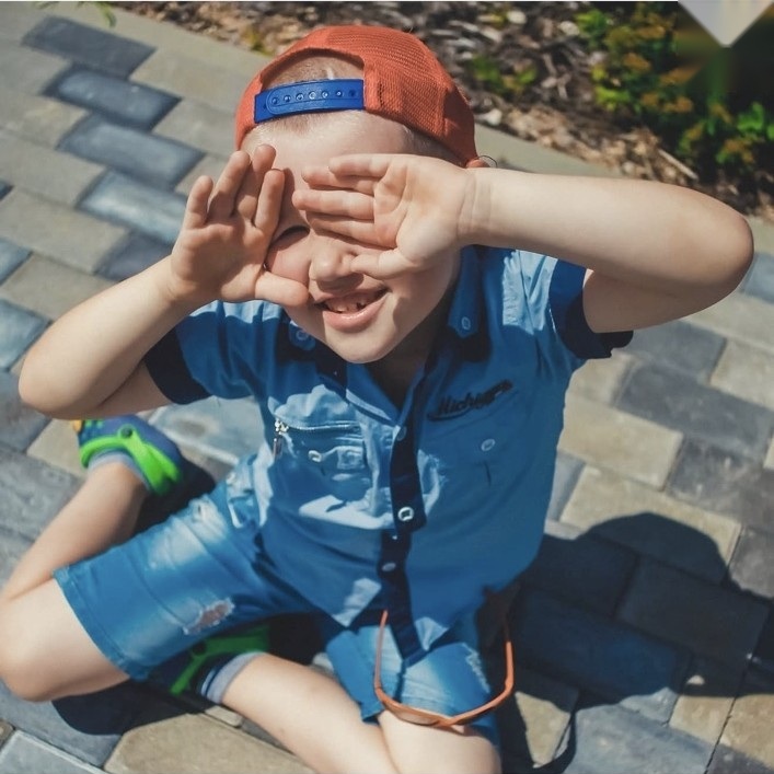 Teen and child